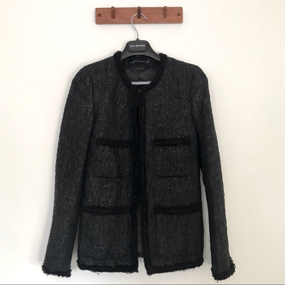Zara woman black jacket size XS